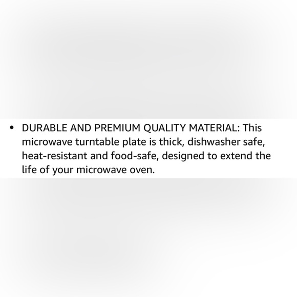 12.5" Microwave Glass Plate for GE, Frigidaire 12 1/2 inch Replacement Microwave - Picture 9 of 9